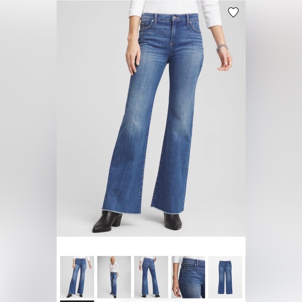 So-Slimming Girlfriend Frayed Flare Jeans from
Chico’s - NEW